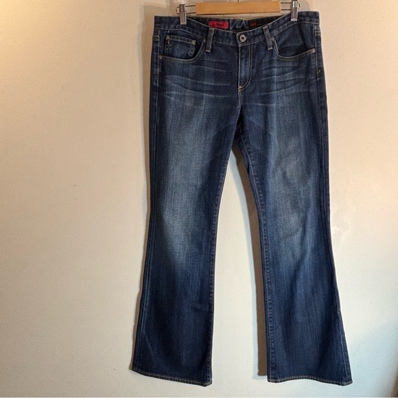 ADRIANO GOLDSCHMIED Sz 32R The Angel Jeans Mid-Wash Mid-Rise Bootcut Denim - Picture 2 of 11